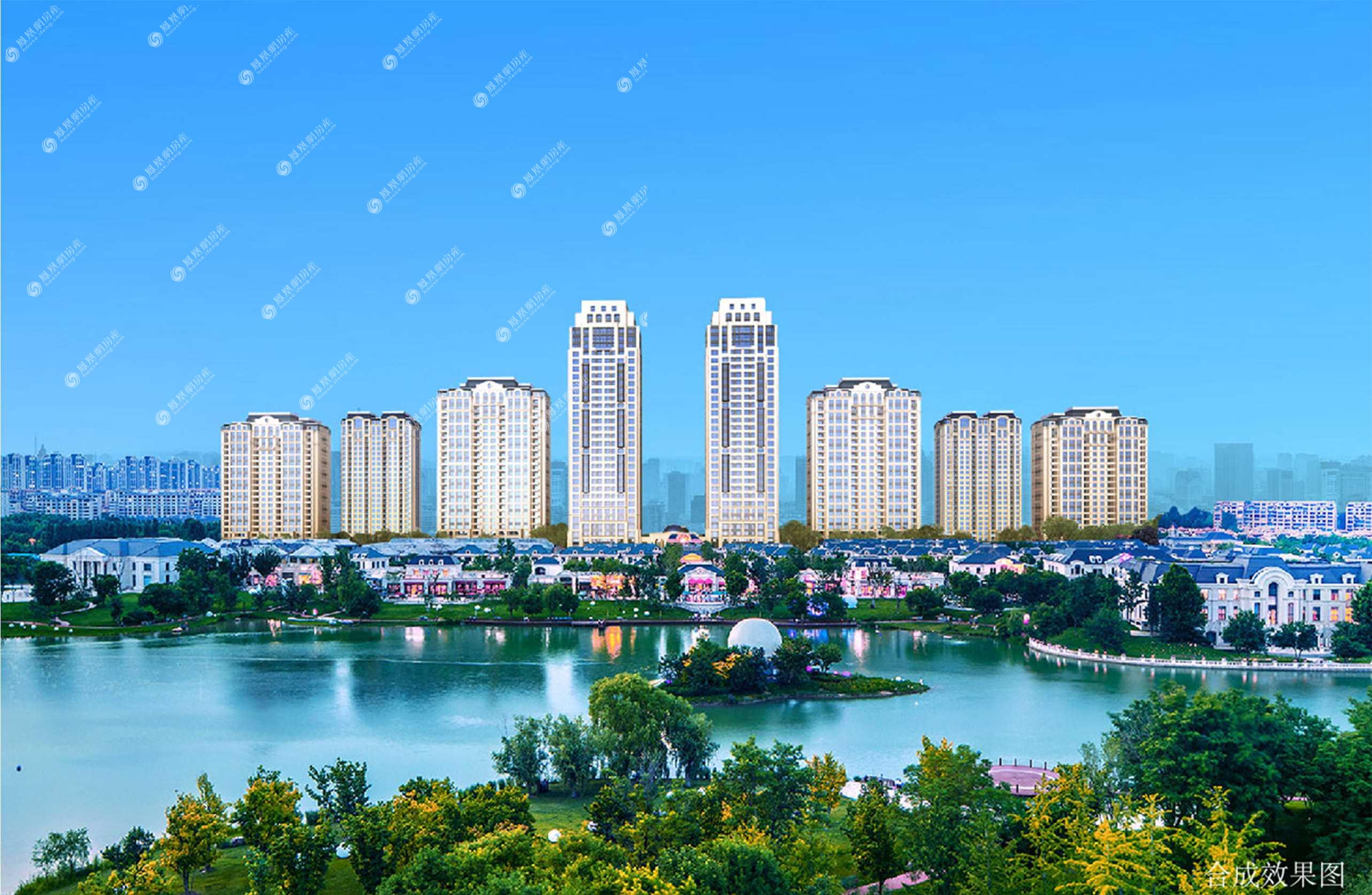 孔雀城大湖效果图1